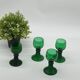 Set of 4 Roemer glasses / Rhine region, green, old, vintage
