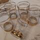 Vintage 50s glass water glasses