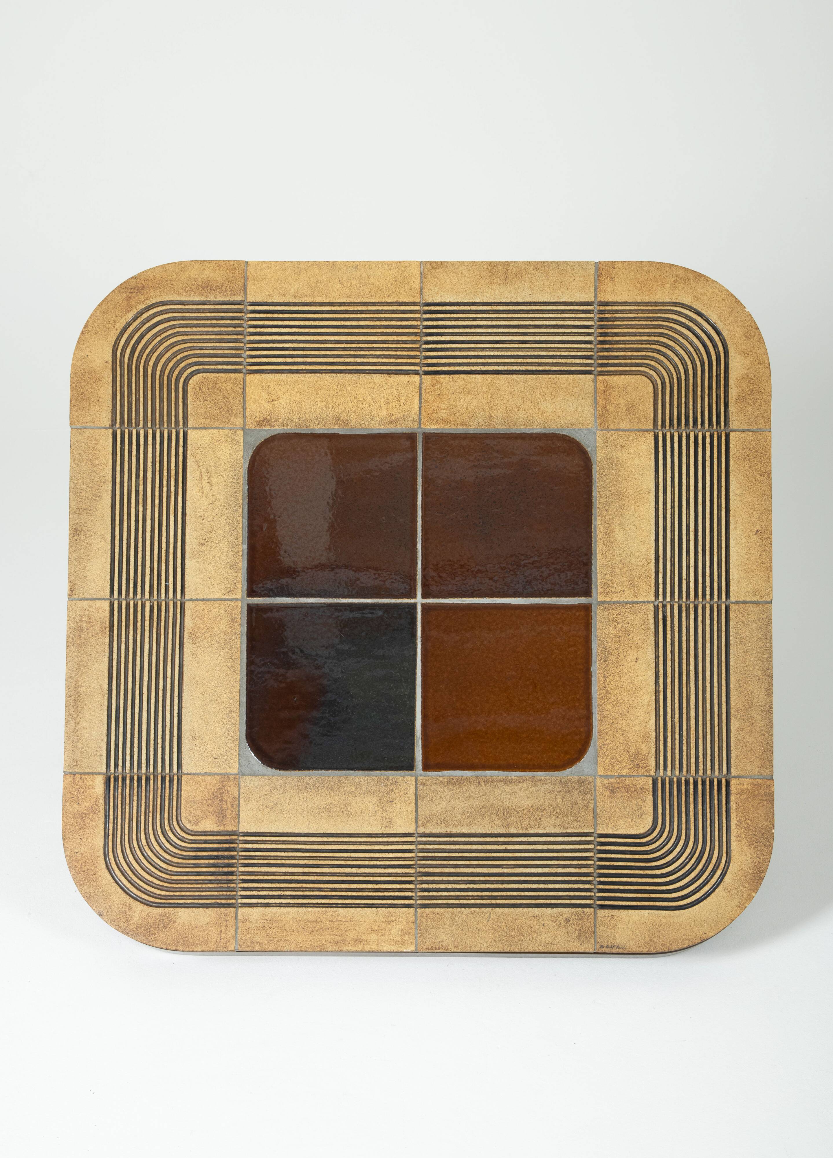 Table en céramique Mambo par Roger Capron à Vallauris, France 1970s