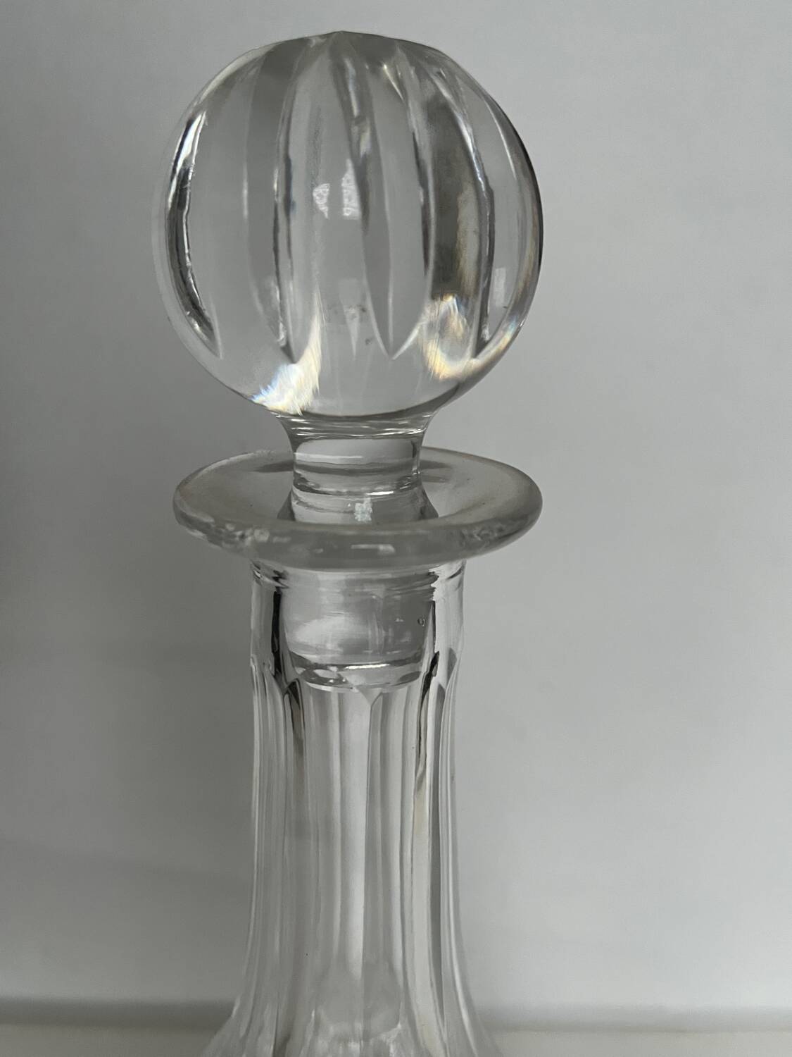 Cut crystal carafe