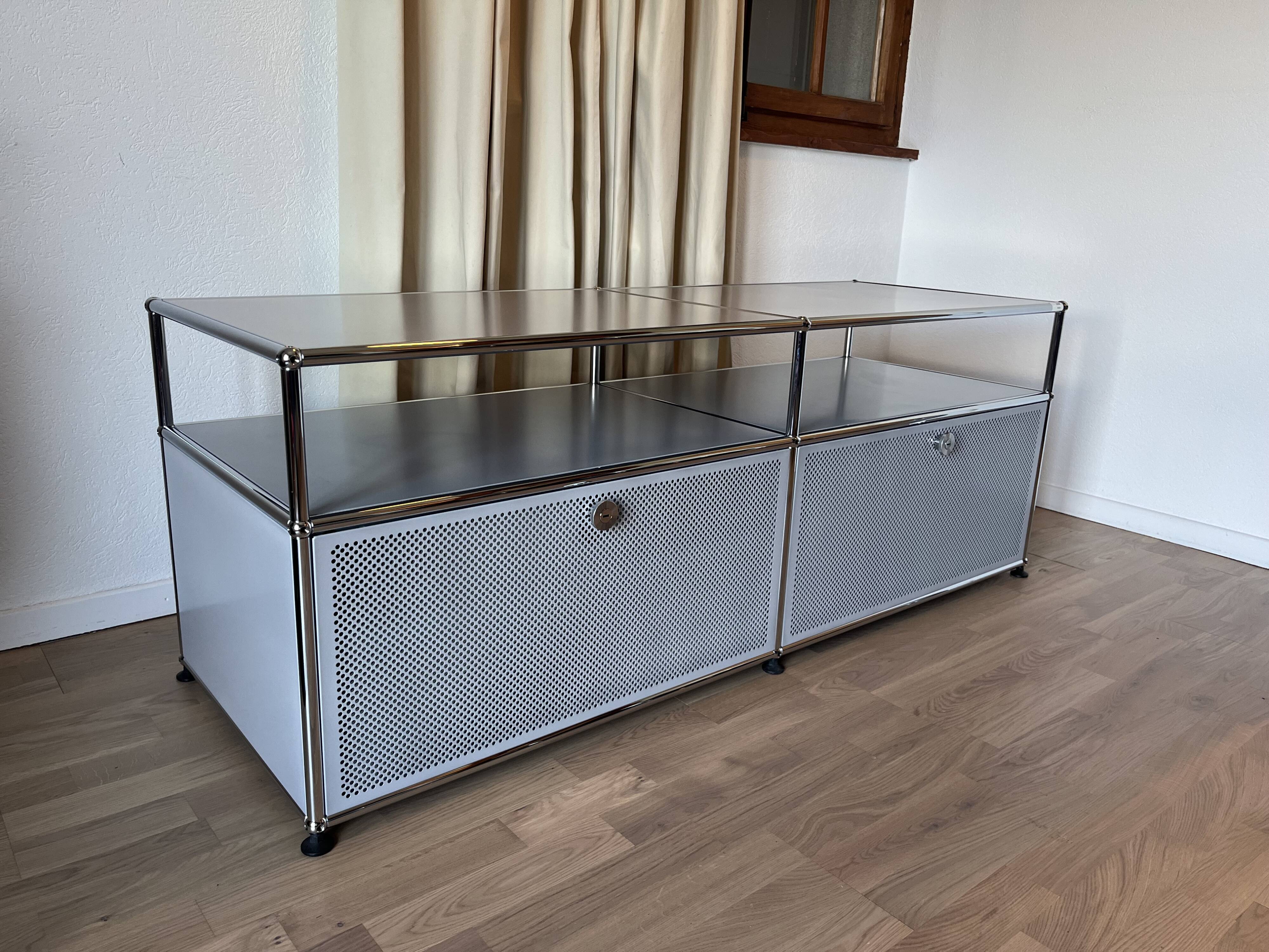 Commode USM Haller en Argent Mat (dernières générations) | Selency