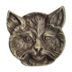 Massive brass cat head paper press