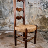 Pair of folk art chairs, France, mid-20th century