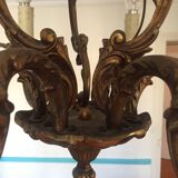 bronze 6-branch chandelier