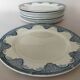 12 assiettes plates terre de fer Salins, modèle Céline