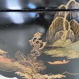 Chinese lacquered style commode