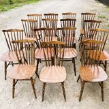 Set of 15 Baumann bistro chairs model Tacoma 70s