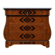 Swiss style marquetry commode – Carrara marble top