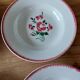 mismatched lot 6 stamped soup plates