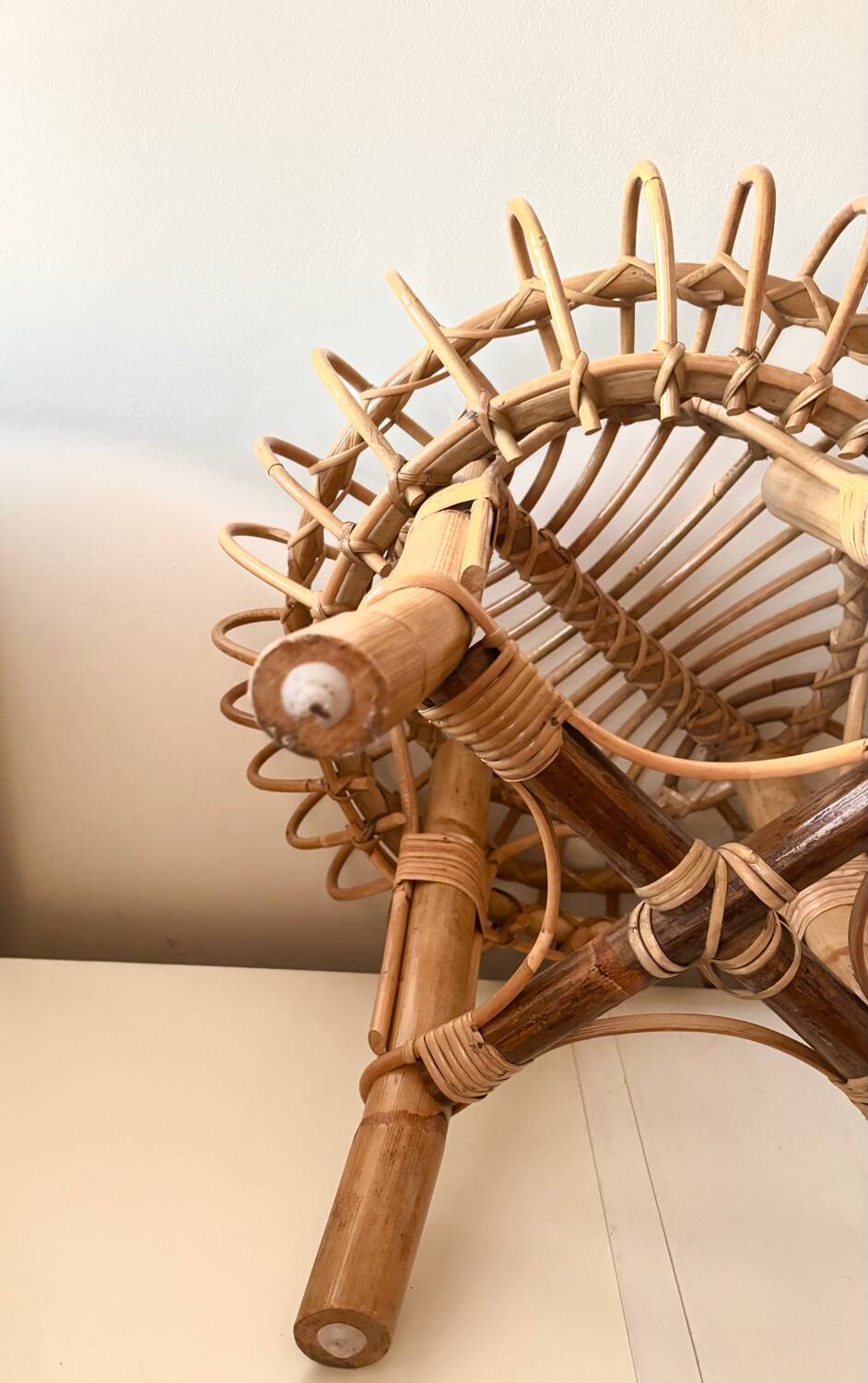 Franco Albini rattan side table 1960