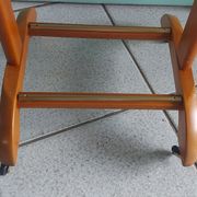 Italian valet Fratelli Reguitti in wood and brass, 1950/600