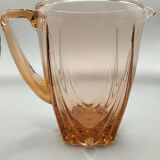 Vintage pink glass decanter