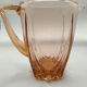 Vintage pink glass decanter