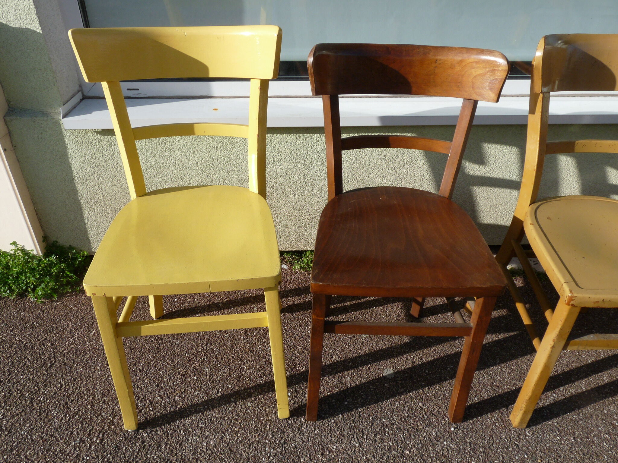 Lot de 6 chaises en bois de bistrot