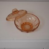 Pink glass box sugar type