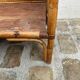 Fauteuil vintage en rotin et bambou