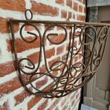 Wrought iron wall planter