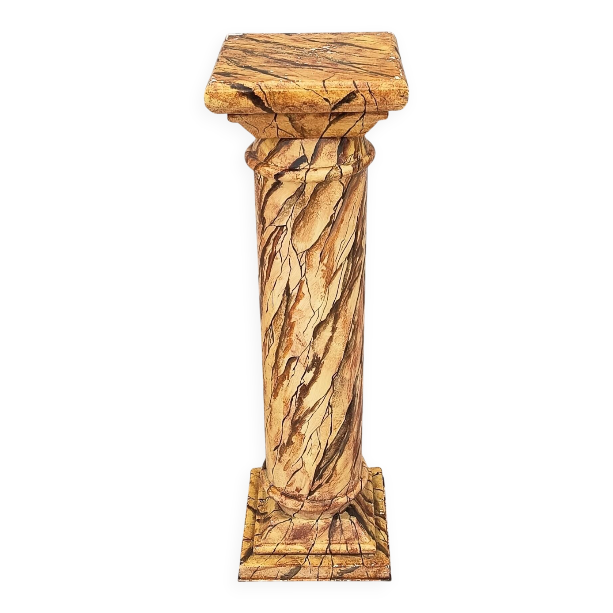 Iron column imitation marble