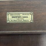 Haentges frères renaissance style cabinet in walnut