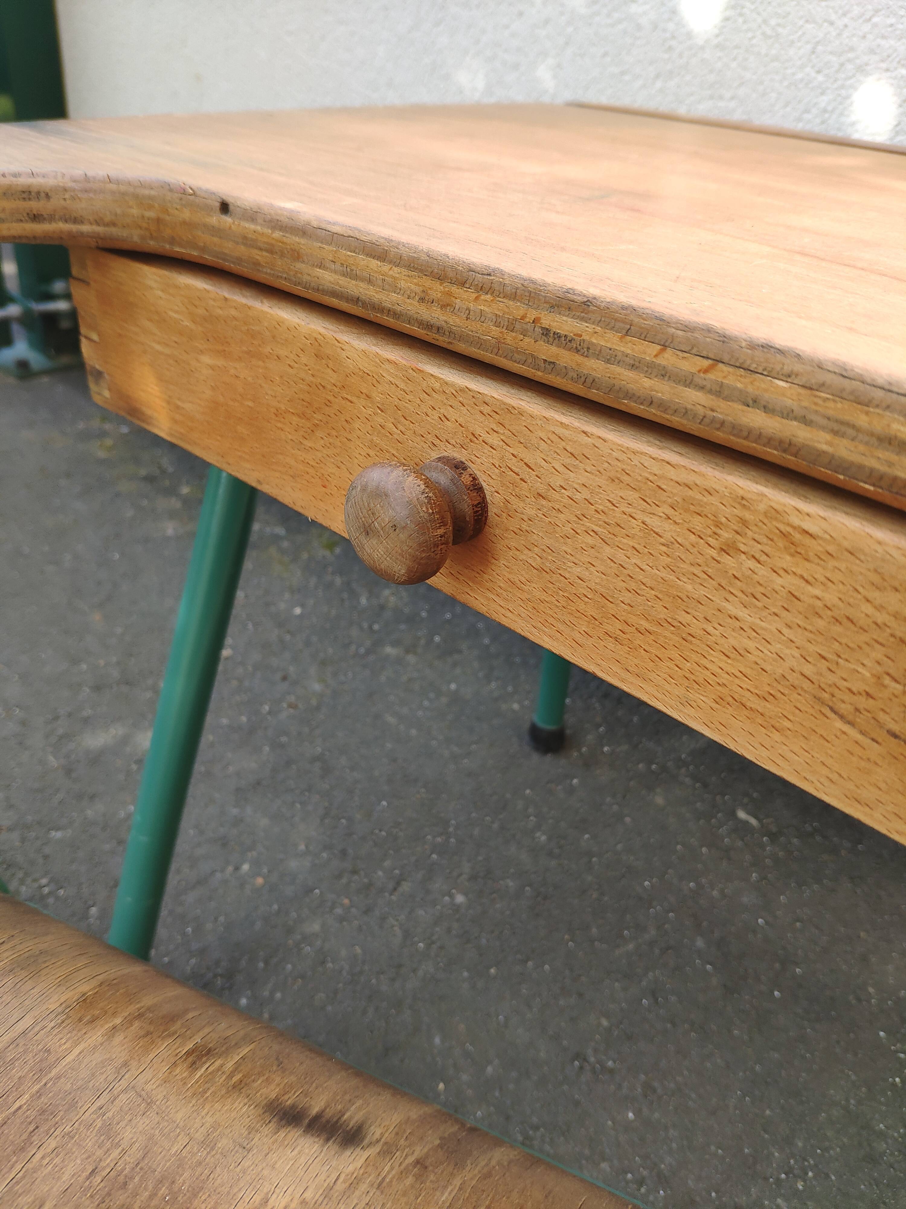 Chair set by Jacques Hitier and Mullca desk