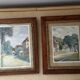 Duo d’aquarelles encadrées