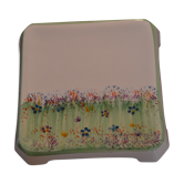 Underside of flat small flowers painted by hand