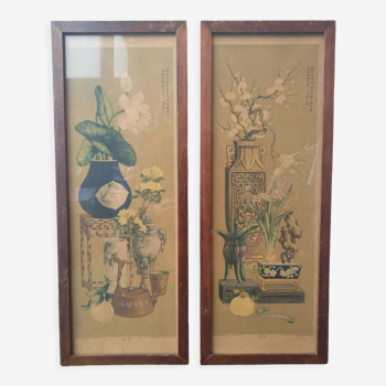 Ensemble de tirages d’art chinois vintage