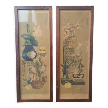 Ensemble de tirages d’art chinois vintage