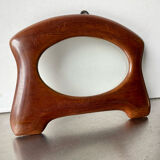 Art nouveau mahogany wooden frame measurements 18.5 cm x 15 cm  opening 12 cm x 7.5 cm