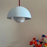 Vintage Louis Poulsen Flowerpot Lamp - Verner Panton - VP1 - Enamel