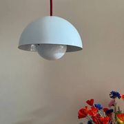 Vintage Louis Poulsen Flowerpot Lamp - Verner Panton - VP1 - Enamel