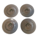 Series of four hollow plates Longwy 50s cherry blossoms