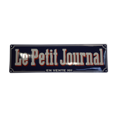 Plaque émaillée 'le petit journal "