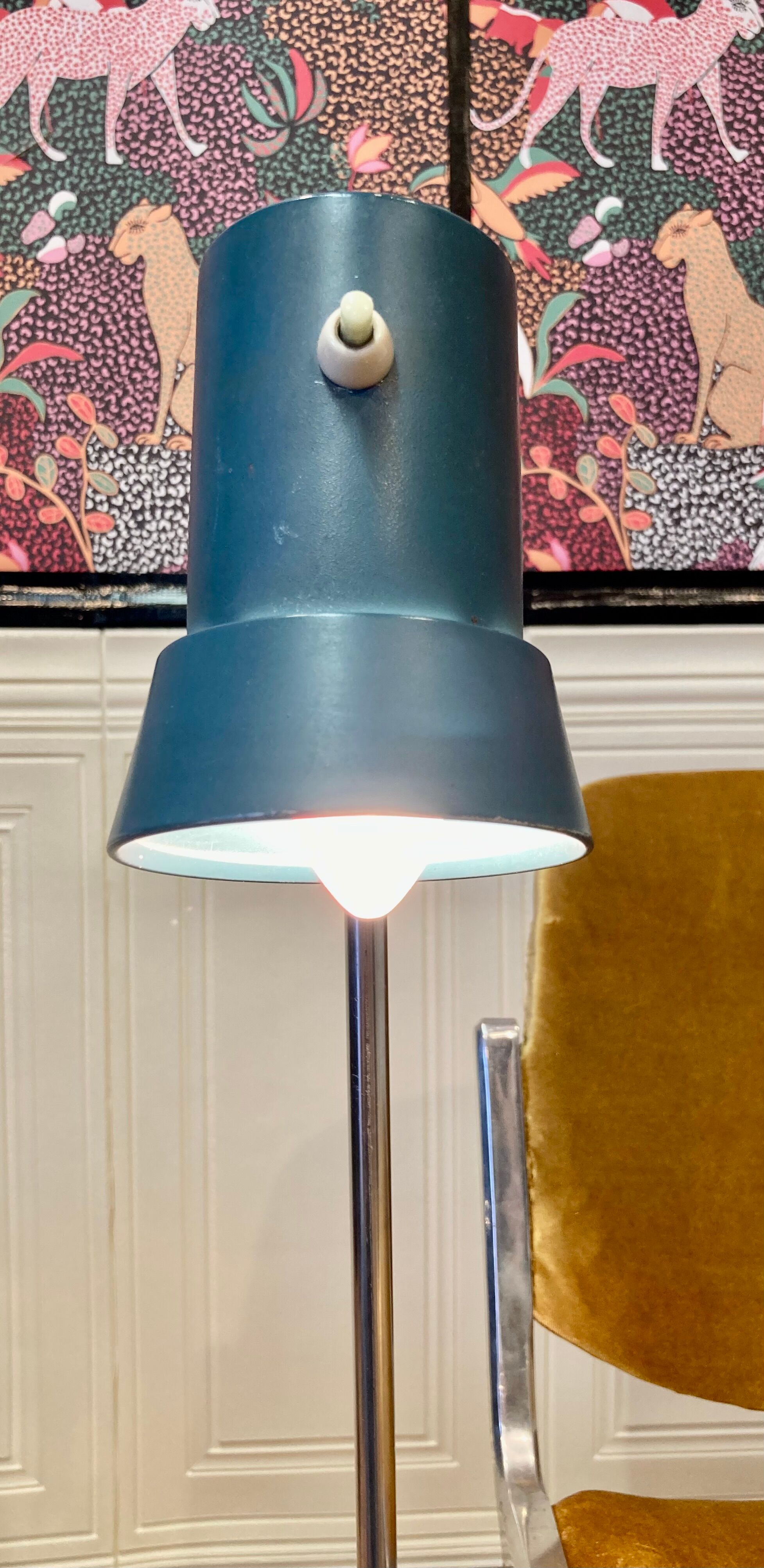 Large modular industrial lamp 1950.