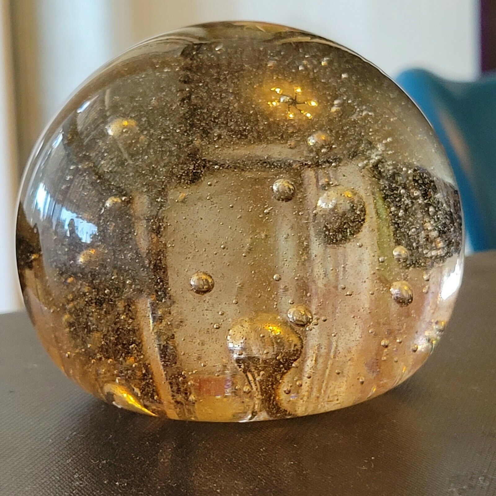 Sulphide press paperglass bubbled