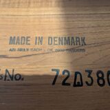 Square Danish coffee table by Niels Bach, in teak