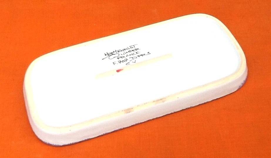 Butter dish with floral decoration
