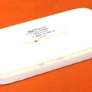 Butter dish with floral decoration