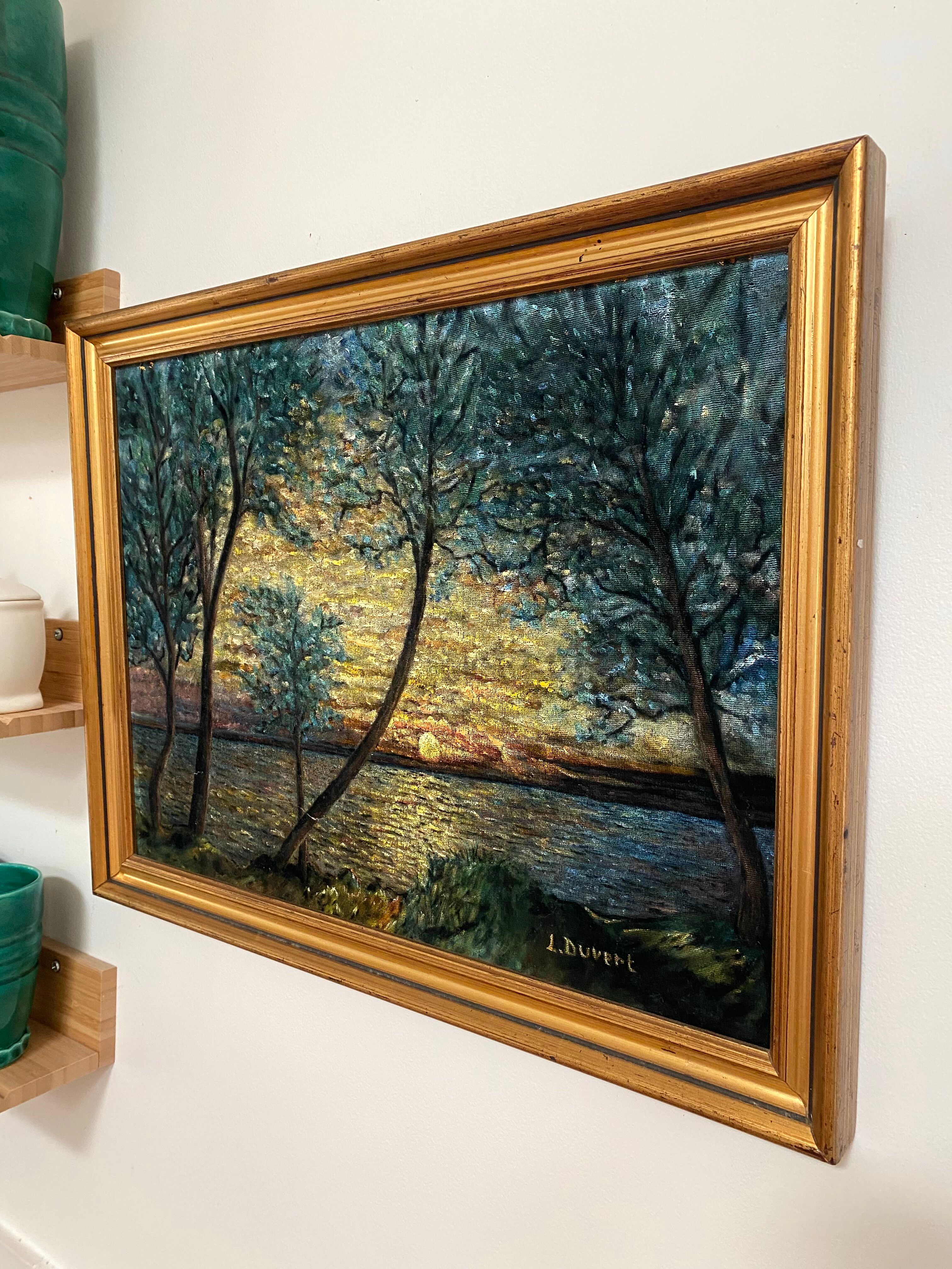 Oil Painting by Lucien DUVERT (Montluçon) - Post-Impressionist Landscape