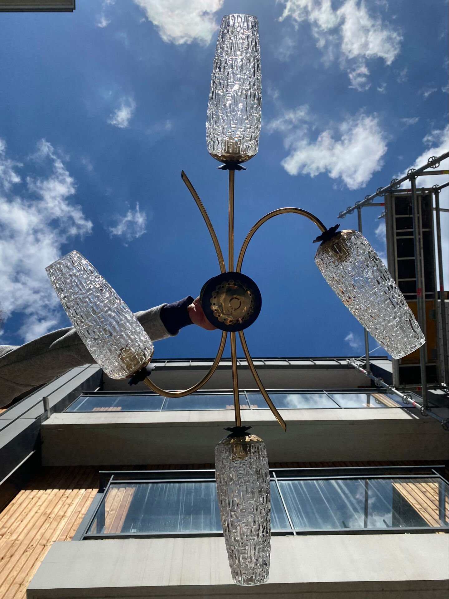 Vintage mid-century chandelier