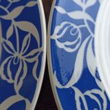 3 plates Digoin Sarreguemines Floral model