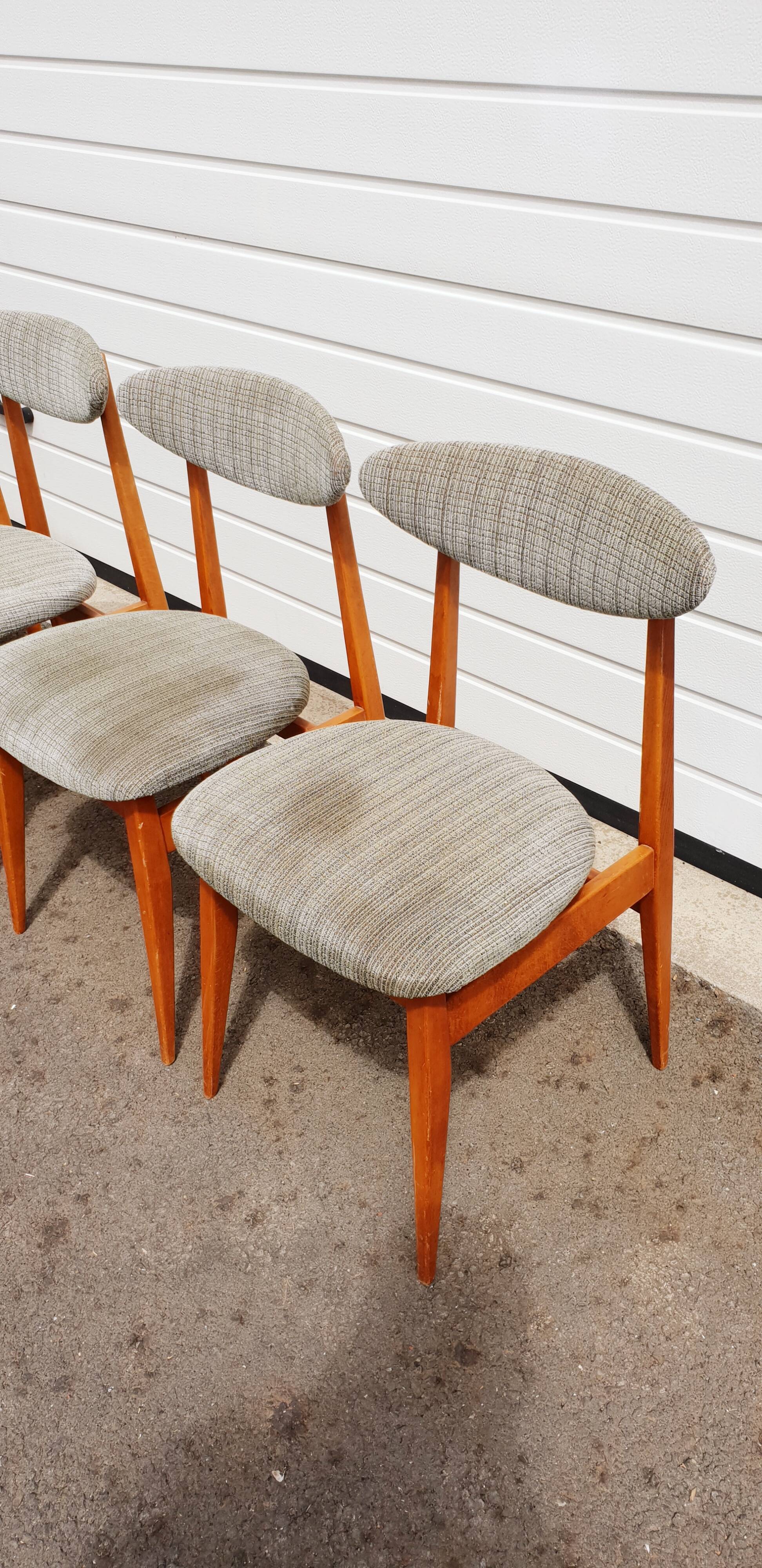 Lot of 5 scandinavian vintage chairs