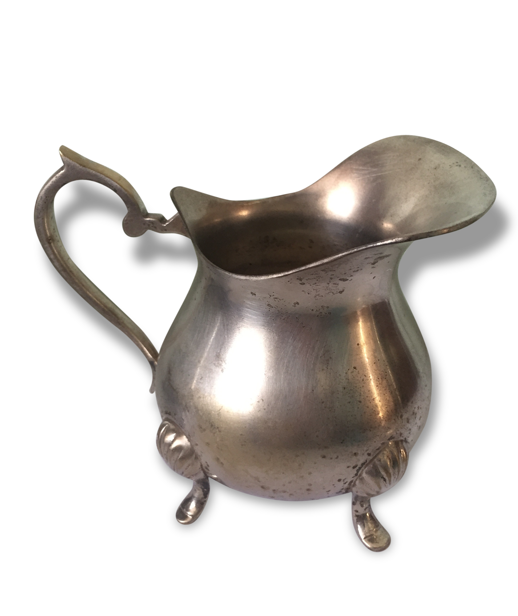 Silver metal pot