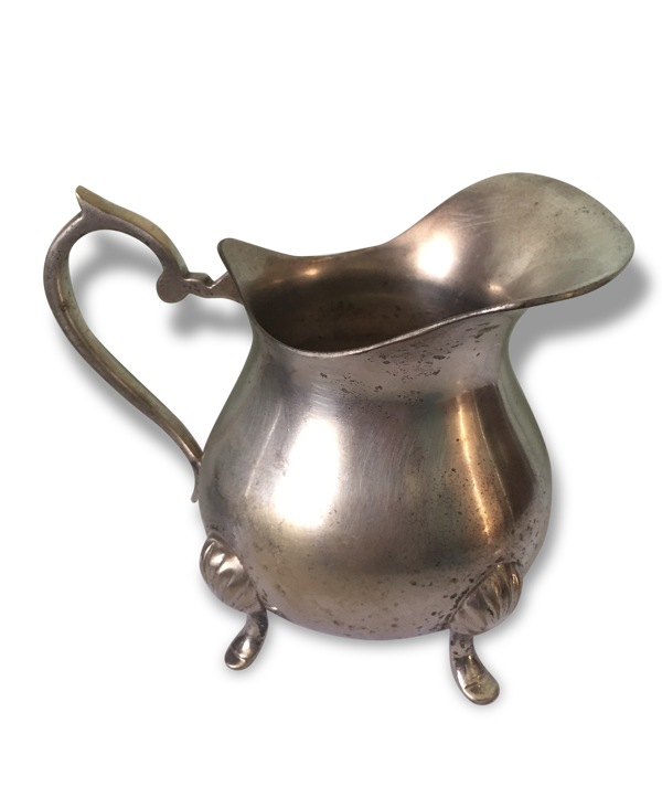 Pot en métal argenté