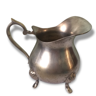 Silver metal pot