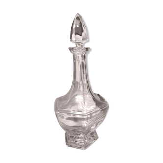 Lorraine crystal carafe with case