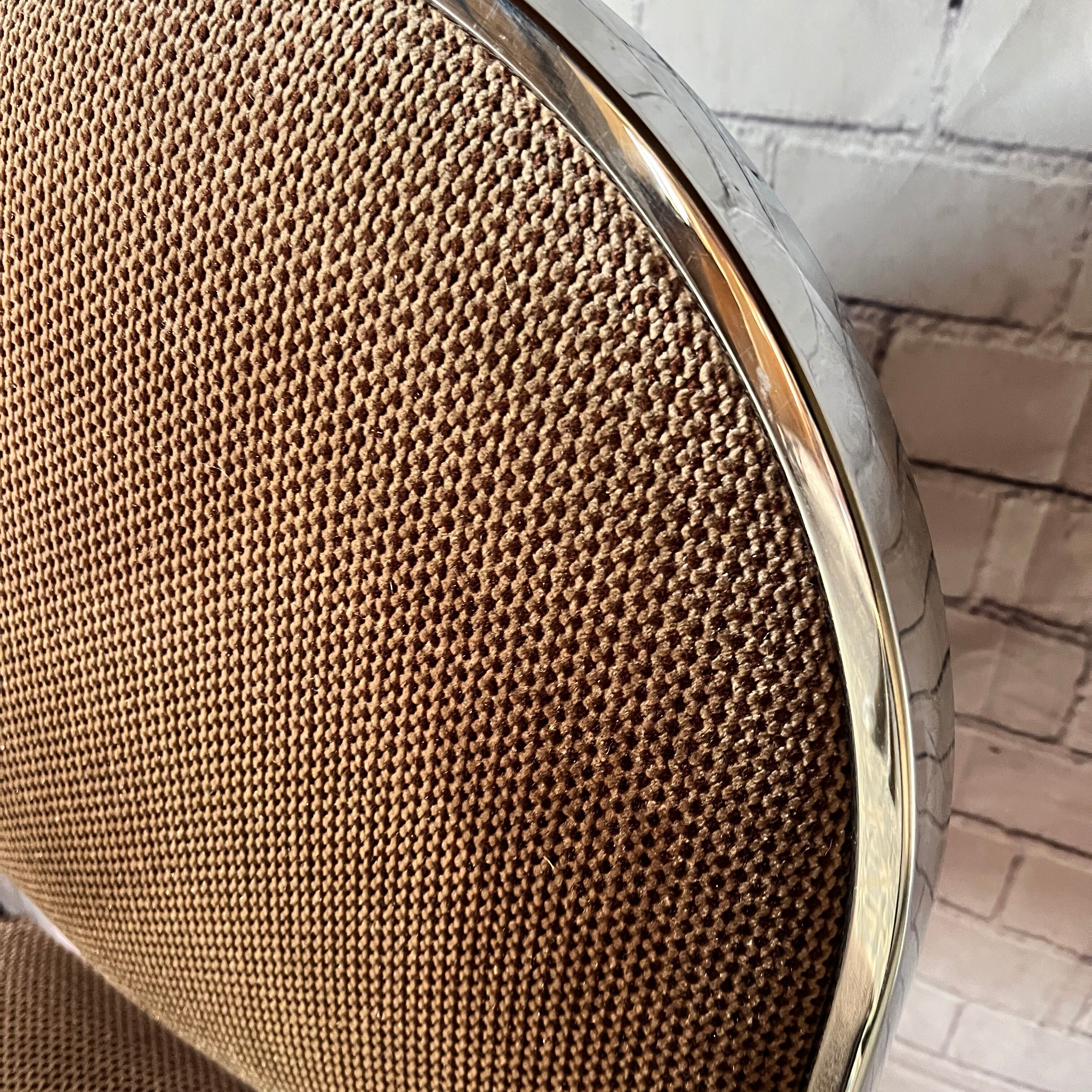 Duo of chrome chairs 70s