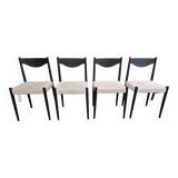 Set of 4 Baumann “Silva” chairs, Scandinavian, 1970s