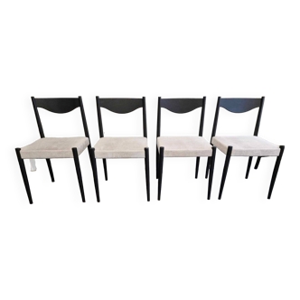Set of 4 Baumann “Silva” chairs, Scandinavian, 1970s