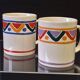 Set of 2 vintage Mobil advertising mugs in very good condition.